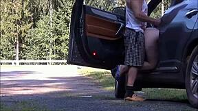 Did You See This Milf Fuck a Fellow Traveler on the Road?