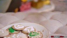 Bisexual Teen Stepsisters Want Creampie for Christmas