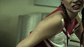 Cheerleader Practices Intense Fucking with Stepdad's Big Cock