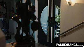 Housewife fucks young masseuse!