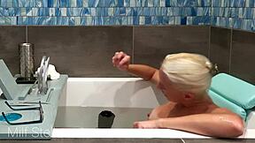 stella says, 'watch me shave my pussy in the bath'