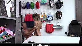 Allie Addison Gets Thorough Cavity Search In Back Office