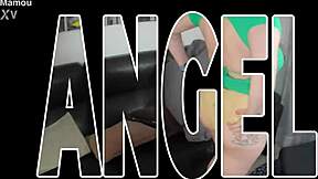 Mamou Avec Angel: Chubby Neighbor Strips, Shows Huge Tits, And Gets Wet Pussy Eaten