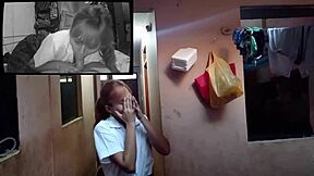 stupid schoolgirl thought stepfather didn't hear her touching adult dick