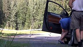 Did You See This Milf Fuck a Fellow Traveler on the Road?