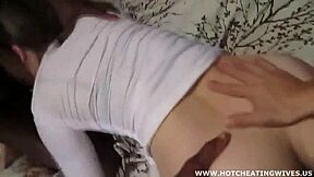 amber blank interracial cuckold with double facial