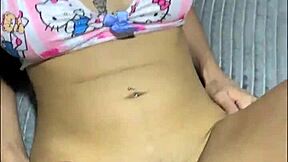 timid latin girl gets fucked in doggystyle and missionary positions