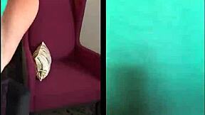 trying out a confusing green outfit in this video