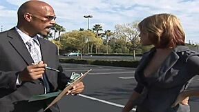 He's got a MONSTER BLACK COCK and she NEEDS it BURIED in her TIGHT PUSSY.