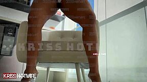 look at me as a married slut on balcony in hotwife bikini