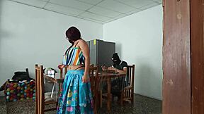 sinful maid spreads her pretty pussy open