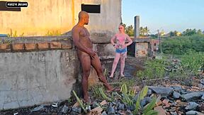 Surprised by masturbator, gave ass and pussy bareback