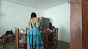 sinful maid spreads her pretty pussy open