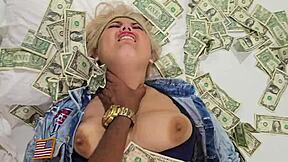 blonde screams 'punish my pussy and ass for millions!'