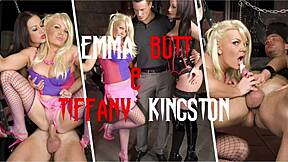 emma butt and tiffany kingston in threesome action