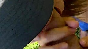 risky outdoor blowjob after yoga with perfect 18yo teen pov