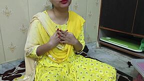 Father-in-law and stepdaughter share Hindi audio conversation.