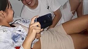 Found Stepsister Watching Porn, Bet Leads To Fucking!