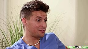 big ass short hair blondie hottie enjoys wet butt massage and reveals her pink bald pussy - jay romero adira allure