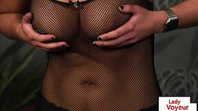 Alluring British Femdoms Dominate and Humiliate Wanking Guy in CFNM Group Scene