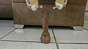 footjob cum with the feet of a goddess