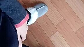 My Lesbian Colleague and I Masturbate Riskily in the Office 😏