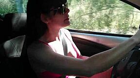 Raquel begs for info, naughty, strokes cock, gives blowjob, swallows stranger's cum