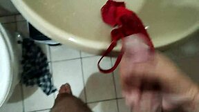 Husband Plays With Panties, Jerks Off Before Job!