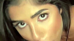 Petite latina teen gags on deepthroat cum in mouth casting