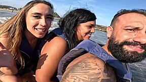 Did Couple Mattos And Priscila Belini Fuck The Lifeguard After Banana Boat?