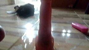 teasing pussy with dildo before cock fills ass to squirting climax