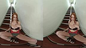 Horny Redhead Lover Rides Hard in Czech VR