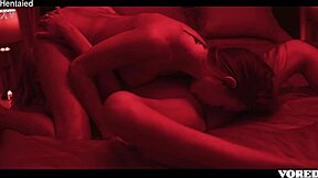 Girl unleashes intense lesbian passion on roommate with unbirth vore!