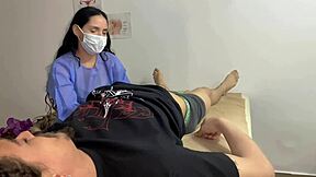 Big-Ass Doctor Sucks Cock In Hospital Office