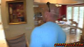 Holy fuck, oozing tight teen cunt stretched by monstrous cock!