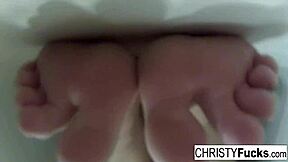 sexy makeup room bath bts with gorgeous christy mack