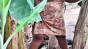 Evangelical Milf with Big Pussy Pees Outdoors in Public