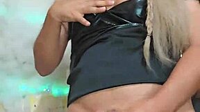 I'm stroking in this sexy trans outfit.