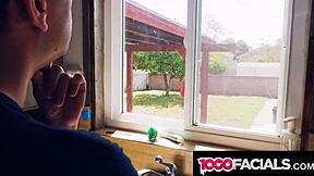 Latina Roommate Sucked My Dick So Good In The Kitchen