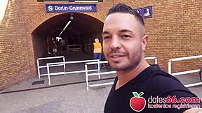 Lily Ray experiences her first public fuck in Berlin.