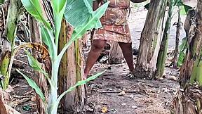 Evangelical Milf with Big Pussy Pees Outdoors in Public