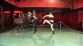 Sheila Stone And Natasha Kiss Lesbian In The Ring!