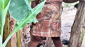 Evangelical Milf with Big Pussy Pees Outdoors in Public