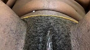 amateur babe enjoys natural orgasm in homemade creampie session