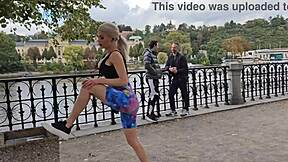 Fitness Busty Milf Laura Crystal Hardcore Anal DP Cum Swallow