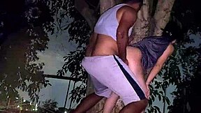 Almost caught fucking in public outdoors