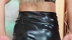 I'm stroking in this sexy trans outfit.