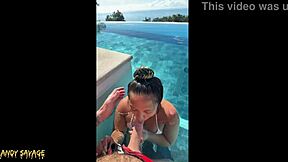 Can you resist a public blowjob at the infinity pool in Costa Rica?