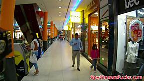 Eurobabe pov fucked on spycam in public