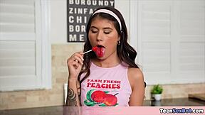 My Stepsis Charlotte Likes Sloppy Wet Blowjobs and I Provide the Cock